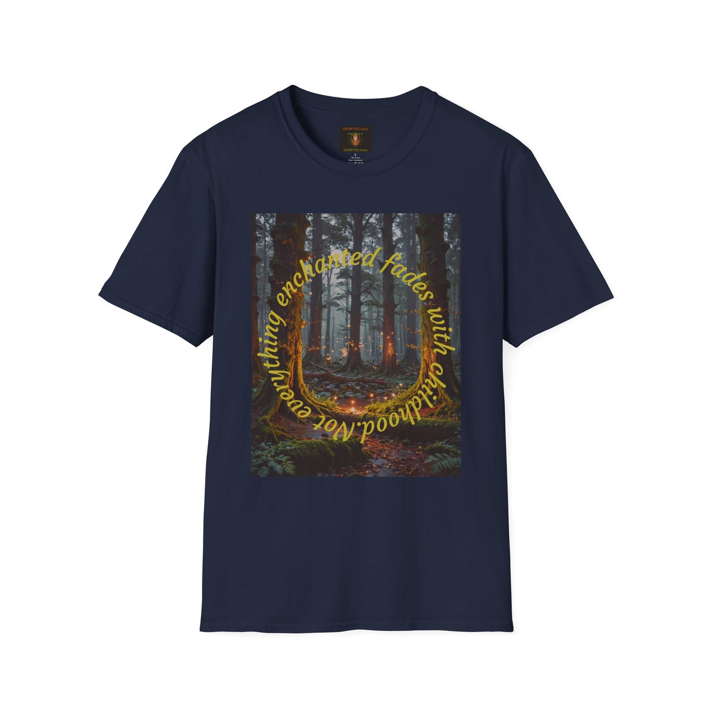 Enchanted Forest T-Shirt | Unisex Softstyle Tee, Nature Lover Gift, Bohemian Apparel, Casual Wear, Eco-Friendly Fashion