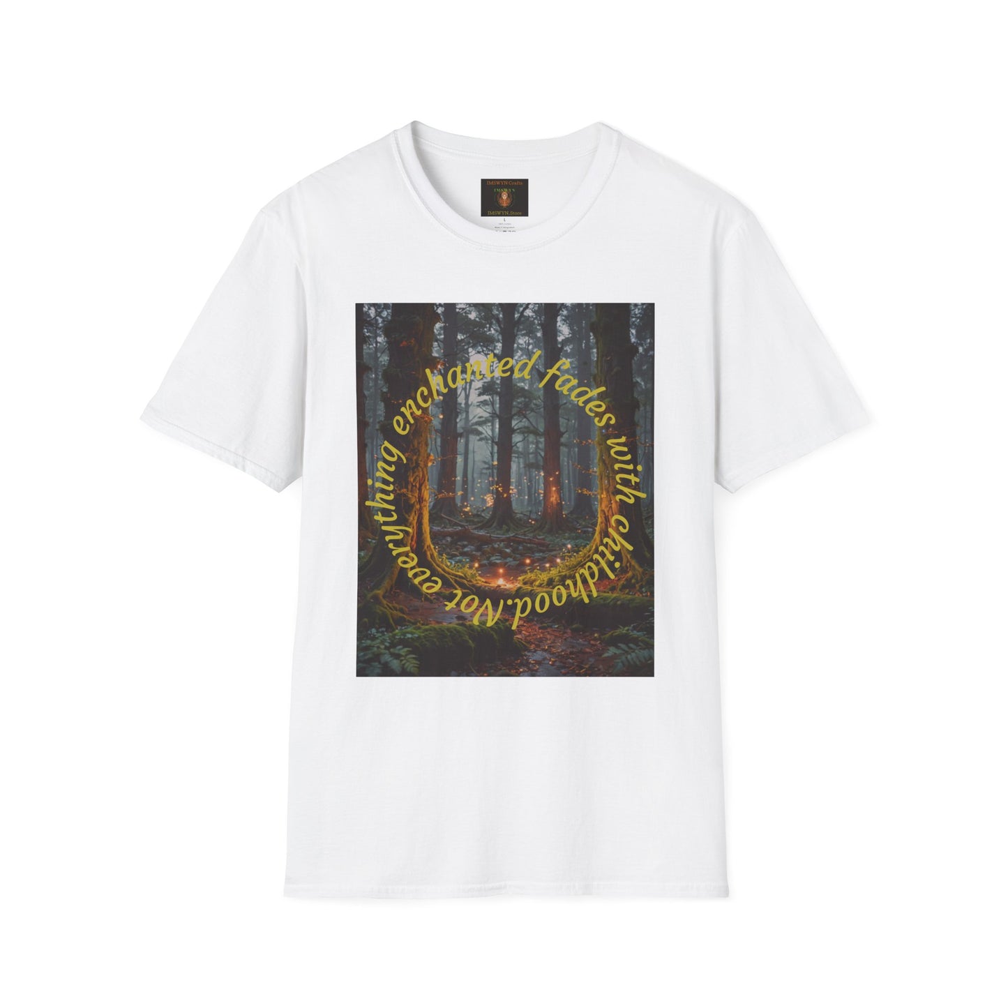 Enchanted Forest T-Shirt | Unisex Softstyle Tee, Nature Lover Gift, Bohemian Apparel, Casual Wear, Eco-Friendly Fashion