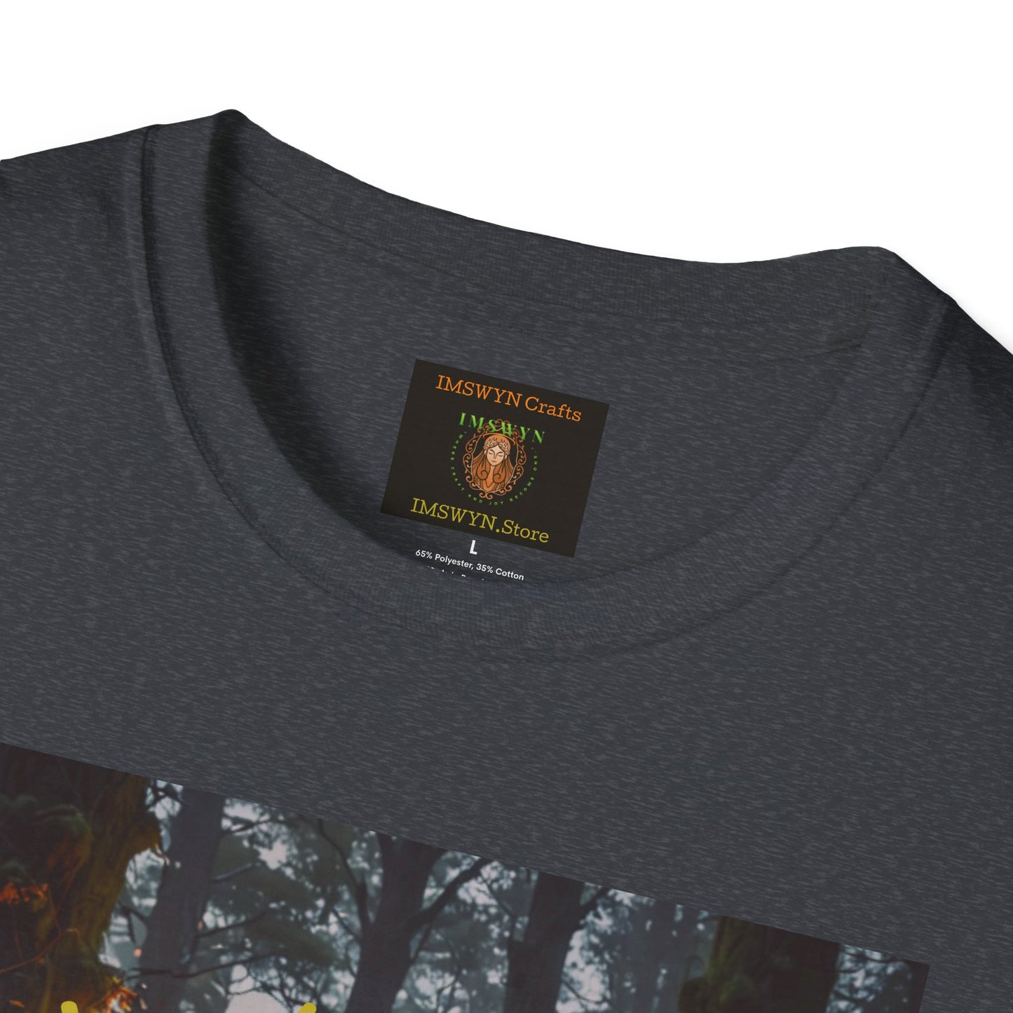 Enchanted Forest T-Shirt | Unisex Softstyle Tee, Nature Lover Gift, Bohemian Apparel, Casual Wear, Eco-Friendly Fashion