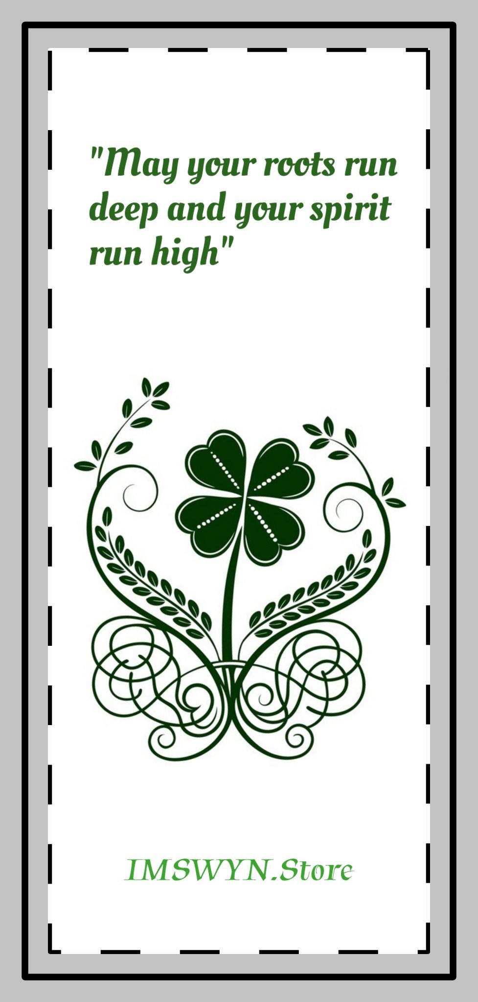 Custom Shape Magnets with Inspirational Quote - Perfect for Home Decor, Gifts, Irish Blessings, Fridge Decor, Magnetic Art