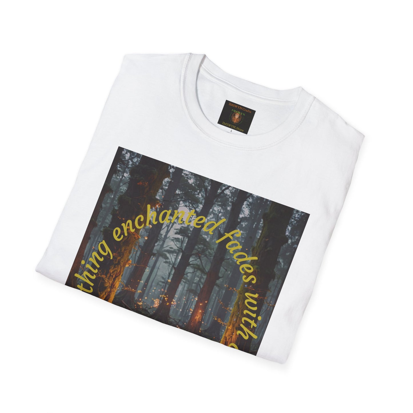 Enchanted Forest T-Shirt | Unisex Softstyle Tee, Nature Lover Gift, Bohemian Apparel, Casual Wear, Eco-Friendly Fashion