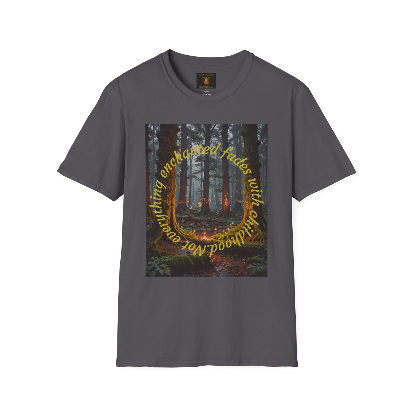Enchanted Forest T-Shirt | Unisex Softstyle Tee, Nature Lover Gift, Bohemian Apparel, Casual Wear, Eco-Friendly Fashion