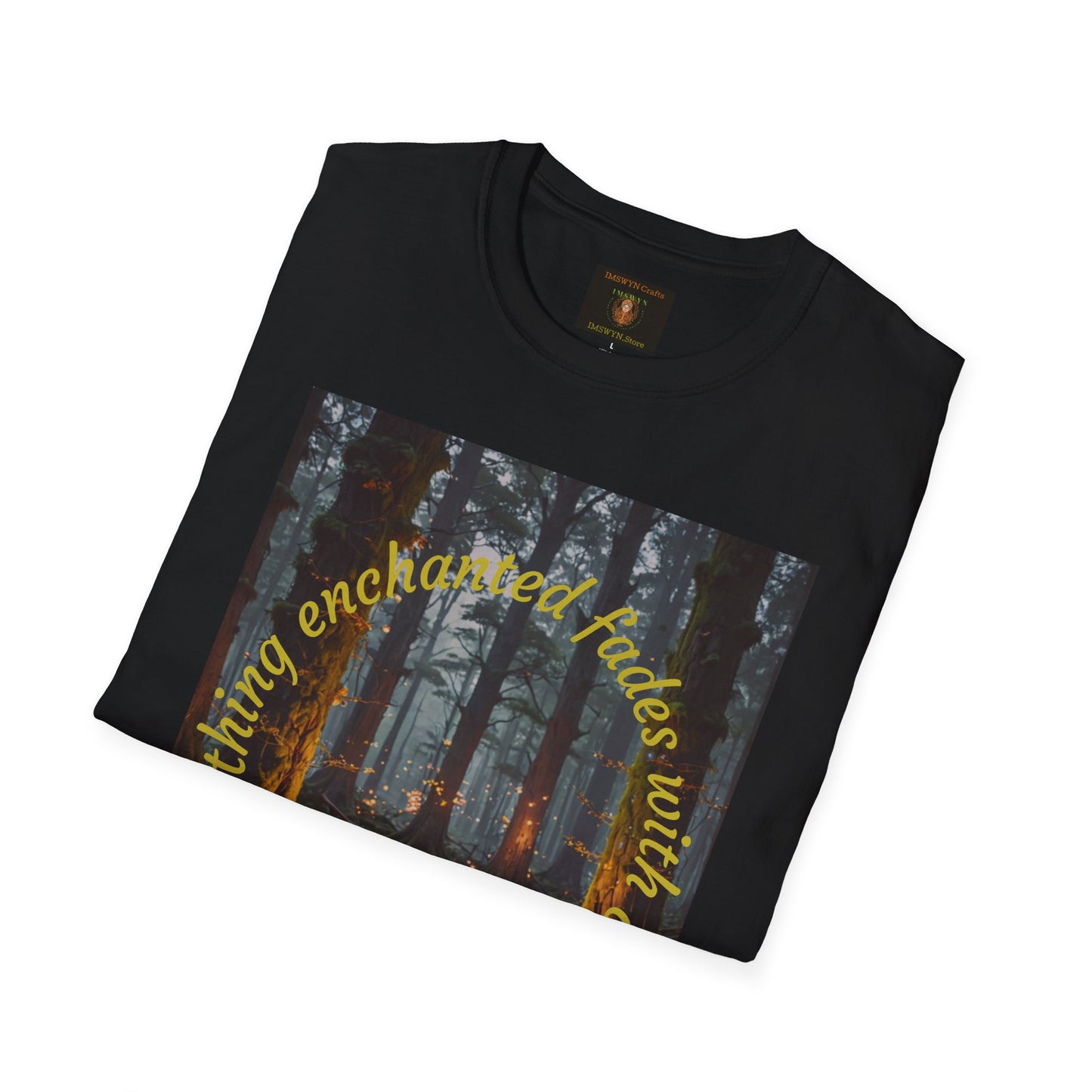 Enchanted Forest T-Shirt | Unisex Softstyle Tee, Nature Lover Gift, Bohemian Apparel, Casual Wear, Eco-Friendly Fashion