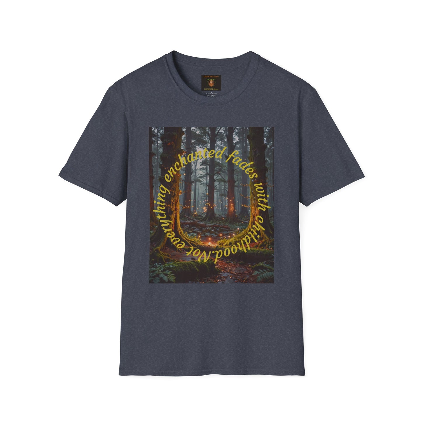 Enchanted Forest T-Shirt | Unisex Softstyle Tee, Nature Lover Gift, Bohemian Apparel, Casual Wear, Eco-Friendly Fashion