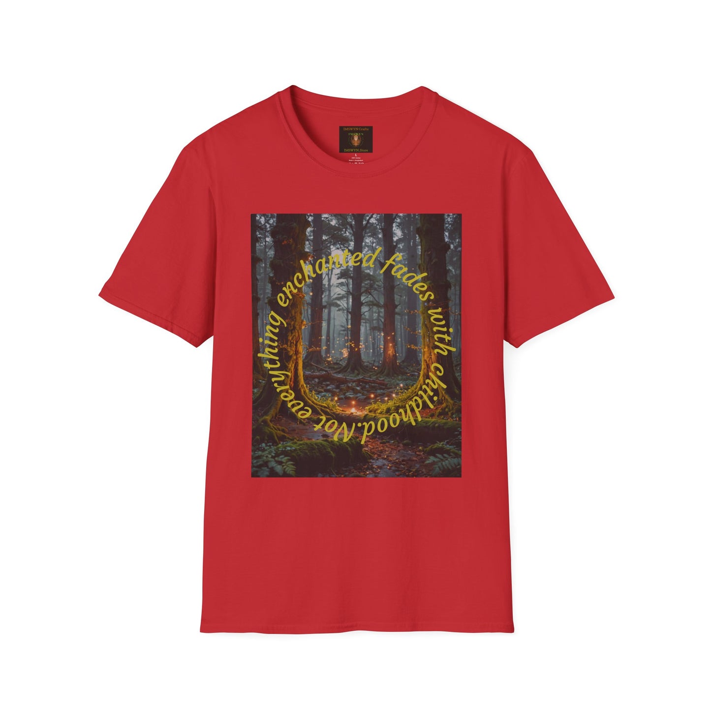 Enchanted Forest T-Shirt | Unisex Softstyle Tee, Nature Lover Gift, Bohemian Apparel, Casual Wear, Eco-Friendly Fashion