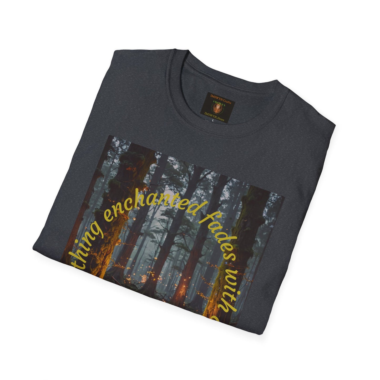 Enchanted Forest T-Shirt | Unisex Softstyle Tee, Nature Lover Gift, Bohemian Apparel, Casual Wear, Eco-Friendly Fashion