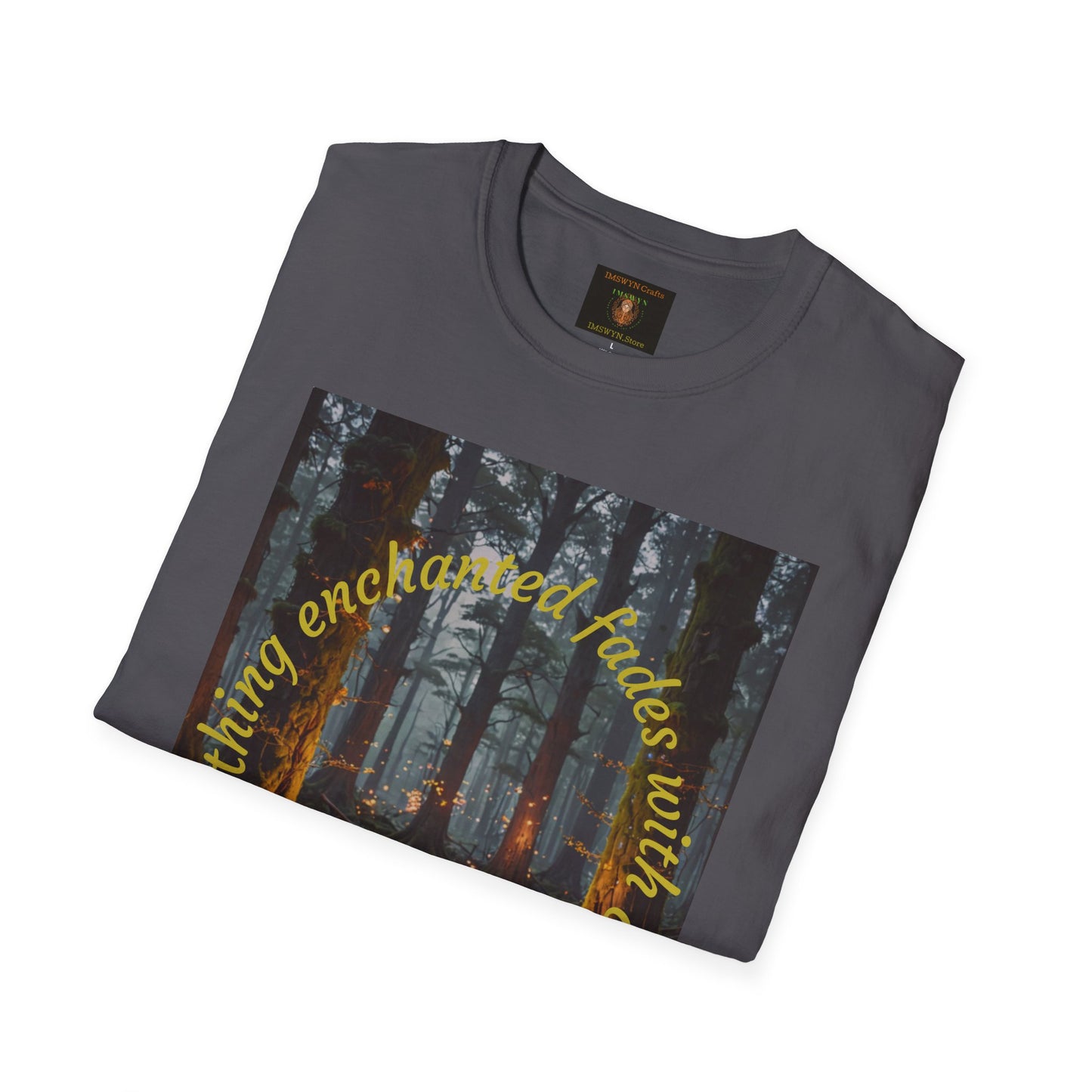 Enchanted Forest T-Shirt | Unisex Softstyle Tee, Nature Lover Gift, Bohemian Apparel, Casual Wear, Eco-Friendly Fashion