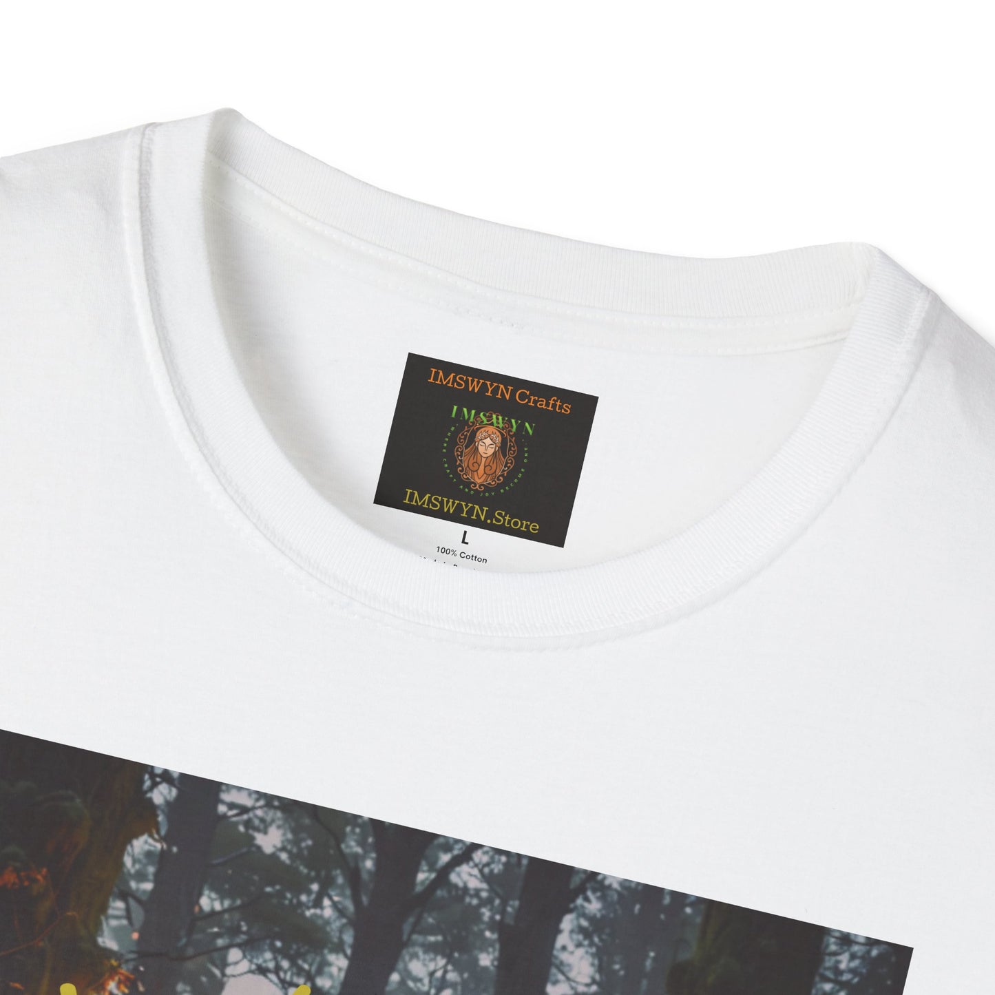Enchanted Forest T-Shirt | Unisex Softstyle Tee, Nature Lover Gift, Bohemian Apparel, Casual Wear, Eco-Friendly Fashion