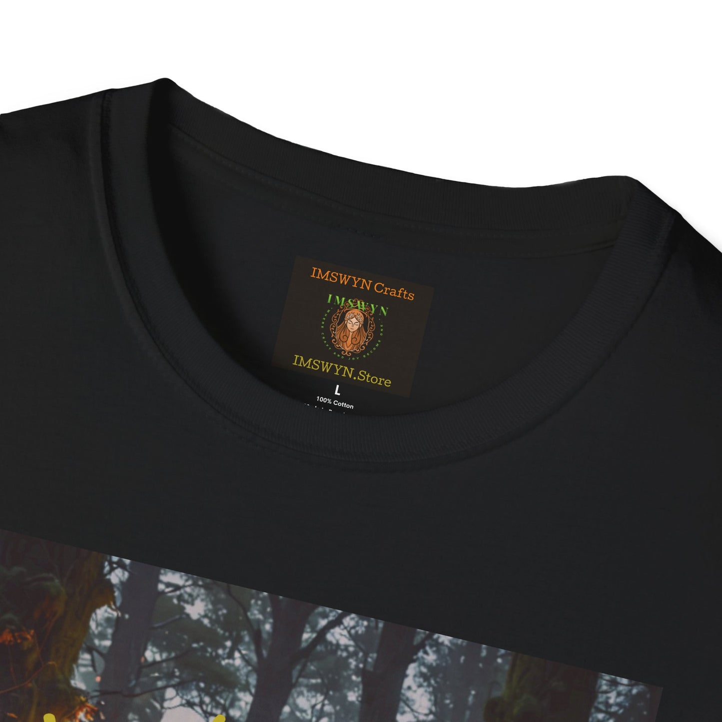 Enchanted Forest T-Shirt | Unisex Softstyle Tee, Nature Lover Gift, Bohemian Apparel, Casual Wear, Eco-Friendly Fashion