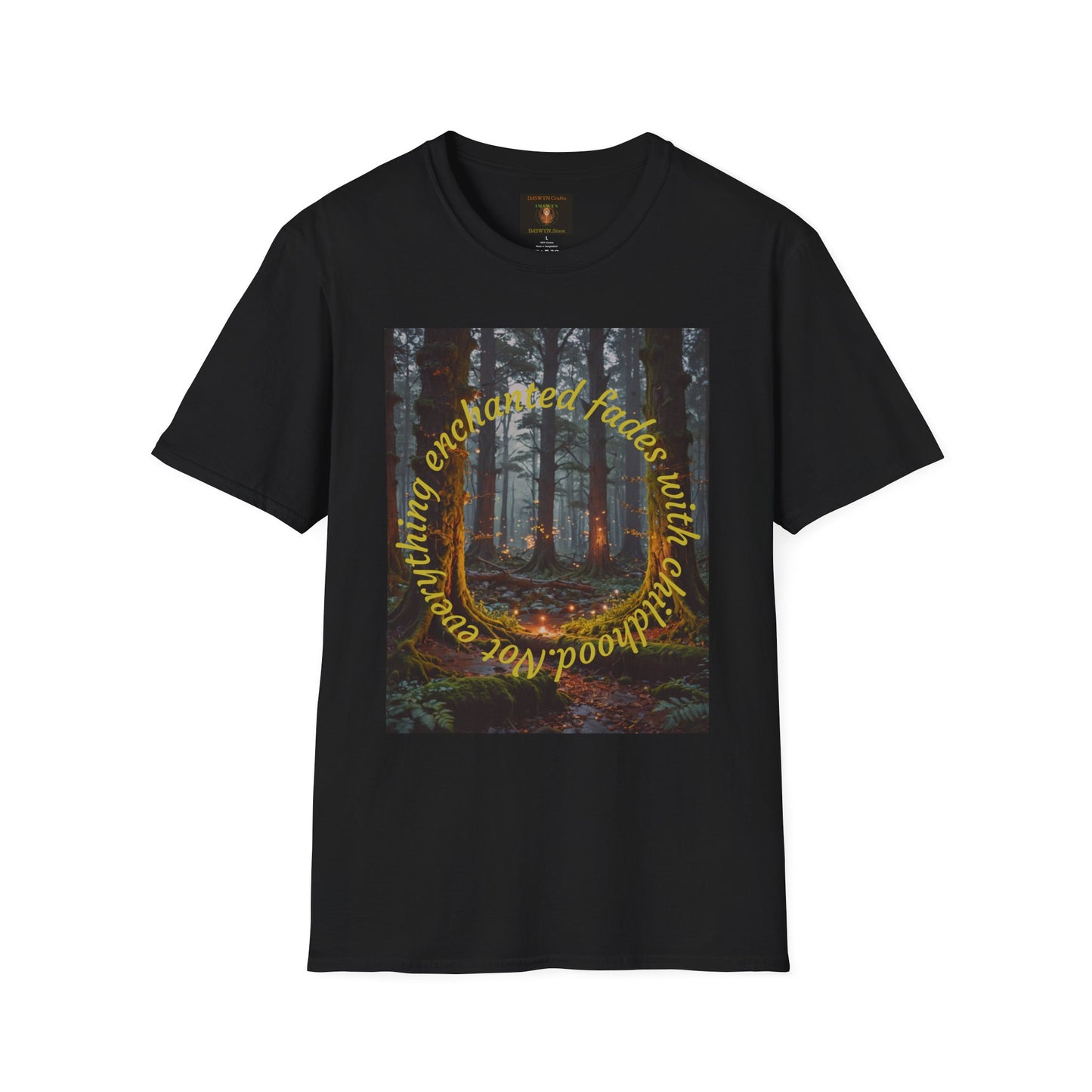 Enchanted Forest T-Shirt | Unisex Softstyle Tee, Nature Lover Gift, Bohemian Apparel, Casual Wear, Eco-Friendly Fashion