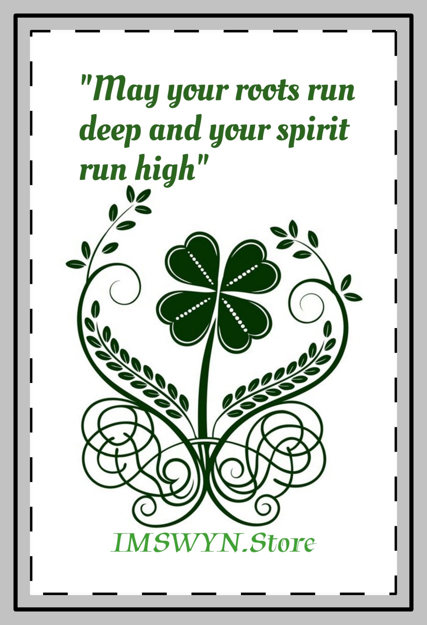 Custom Shape Magnets with Inspirational Quote - Perfect for Home Decor, Gifts, Irish Blessings, Fridge Decor, Magnetic Art