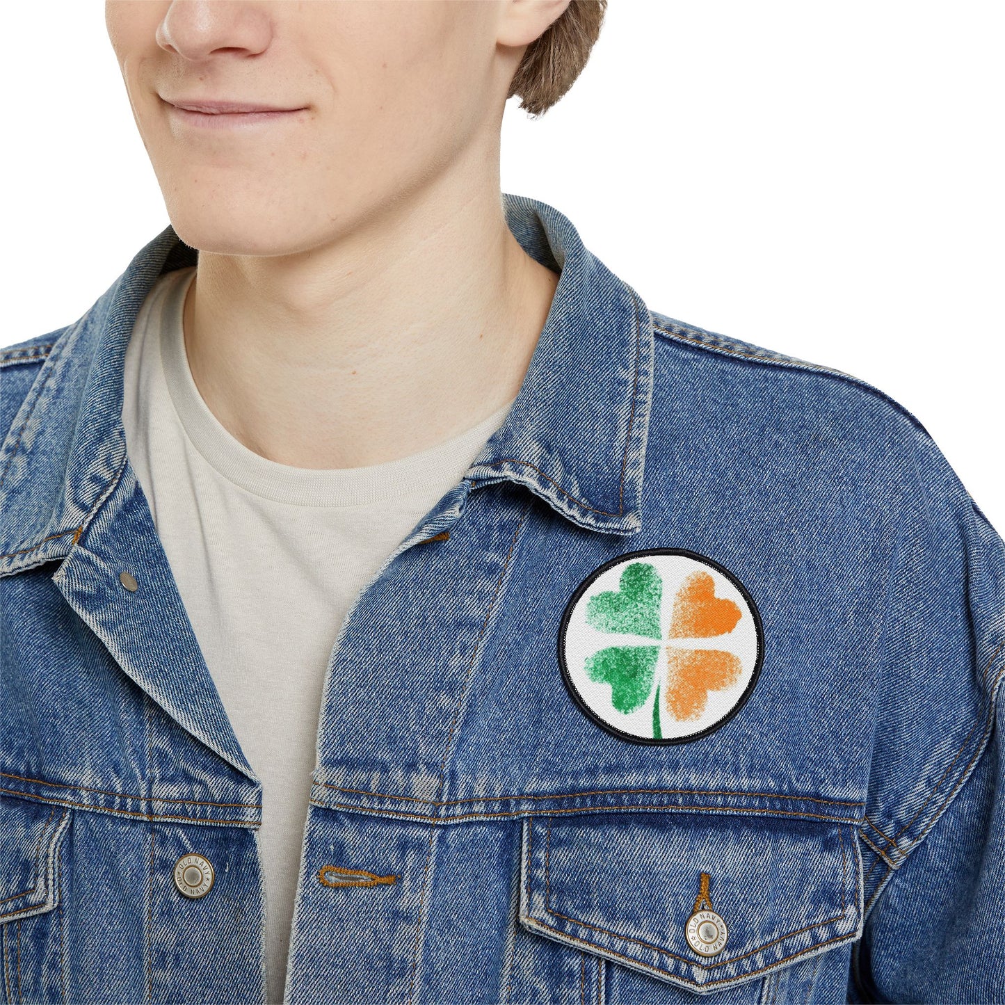 St. Patrick's Day Iron-On Patches, Clover Patch for Jackets, DIY Embellishments, Holiday Decor, Unique Gift for Friends