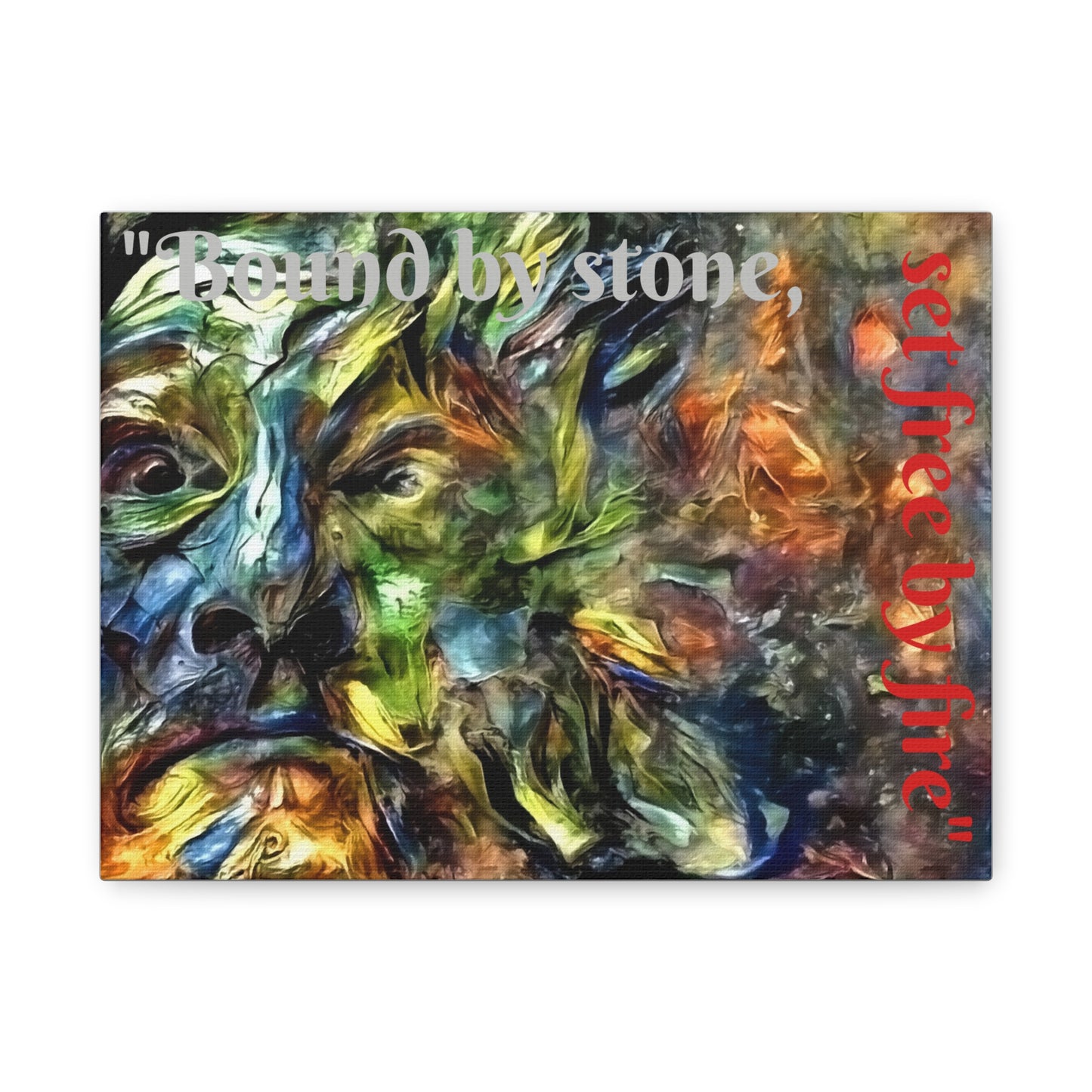 Artistic Canvas Wall Art, Abstract Home Decor, Celtic Inspirational Quote, Modern Art, Gift for Art Lovers, Motivational Artwork