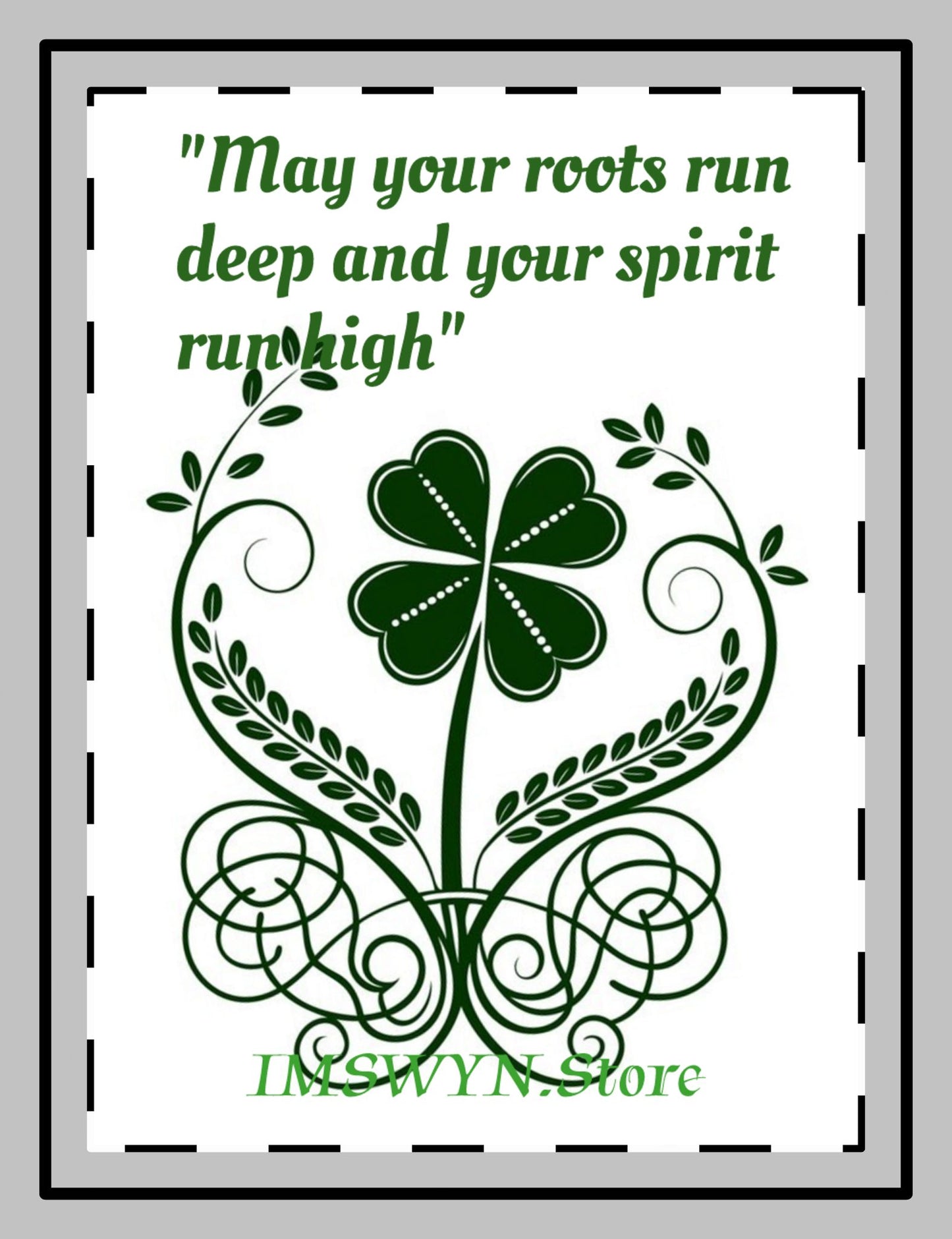 Custom Shape Magnets with Inspirational Quote - Perfect for Home Decor, Gifts, Irish Blessings, Fridge Decor, Magnetic Art