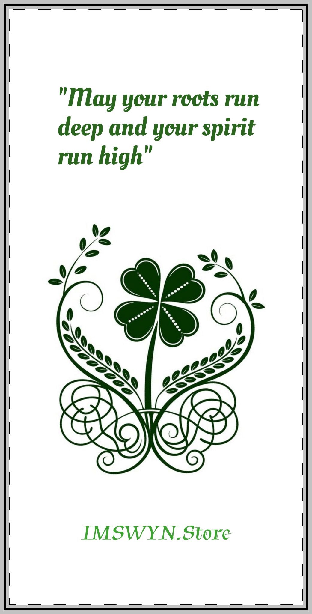 Custom Shape Magnets with Inspirational Quote - Perfect for Home Decor, Gifts, Irish Blessings, Fridge Decor, Magnetic Art