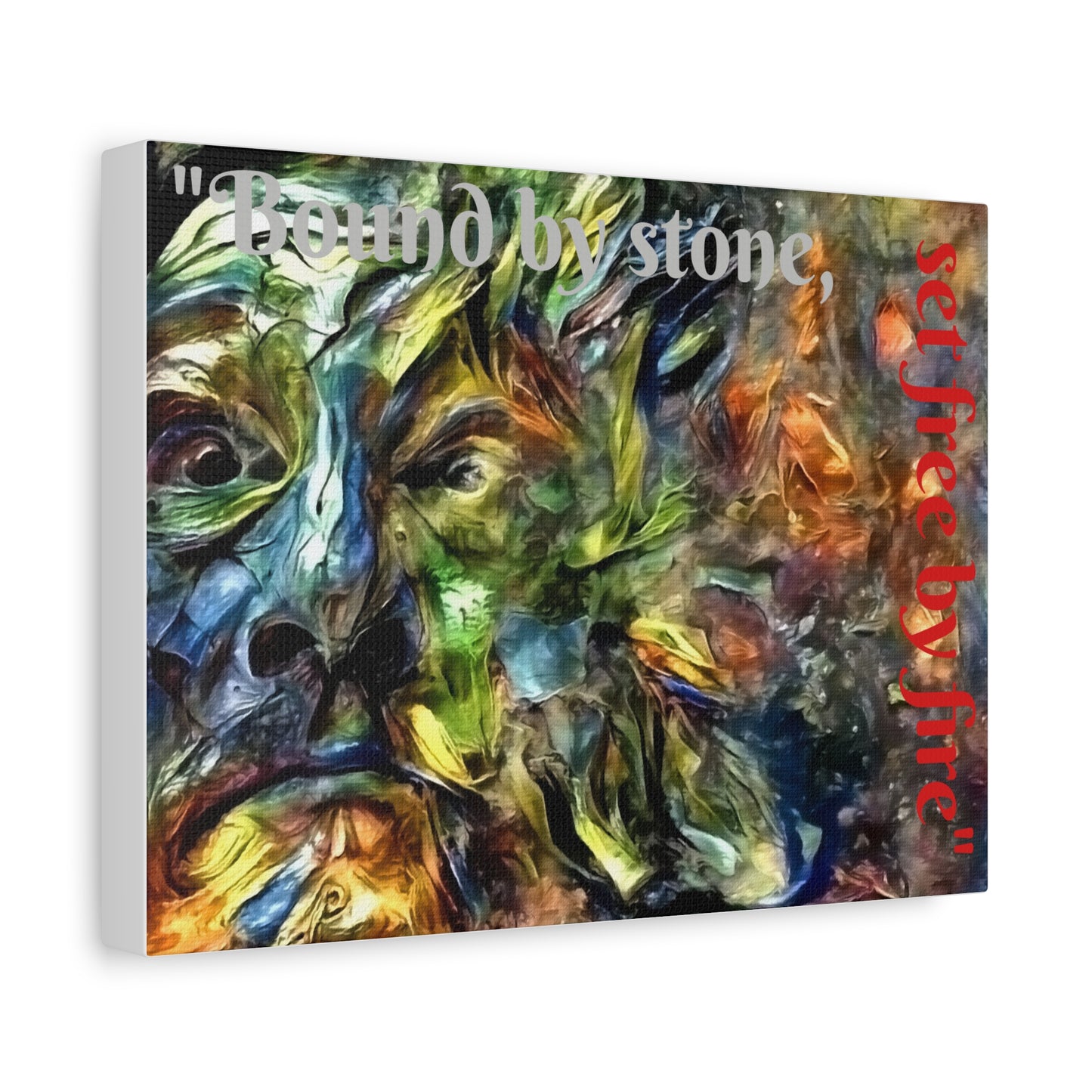 Artistic Canvas Wall Art, Abstract Home Decor, Celtic Inspirational Quote, Modern Art, Gift for Art Lovers, Motivational Artwork