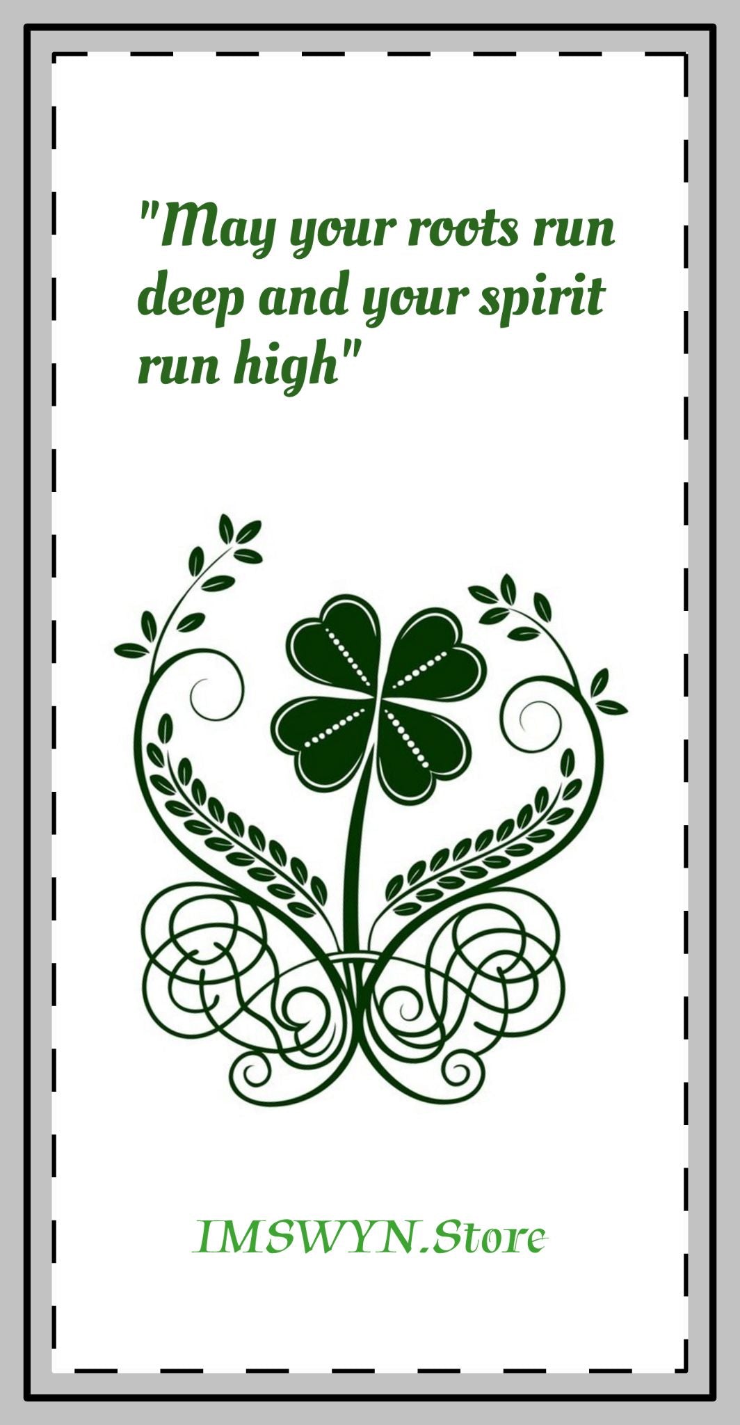 Custom Shape Magnets with Inspirational Quote - Perfect for Home Decor, Gifts, Irish Blessings, Fridge Decor, Magnetic Art