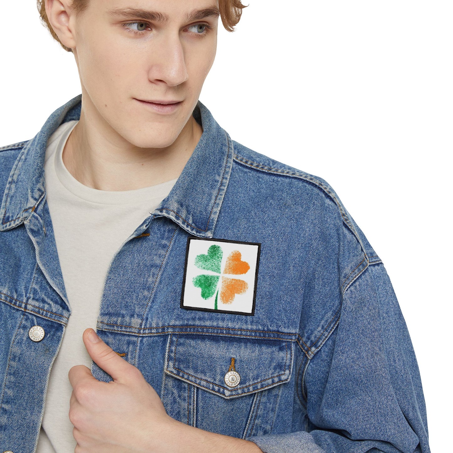 St. Patrick's Day Iron-On Patches, Clover Patch for Jackets, DIY Embellishments, Holiday Decor, Unique Gift for Friends