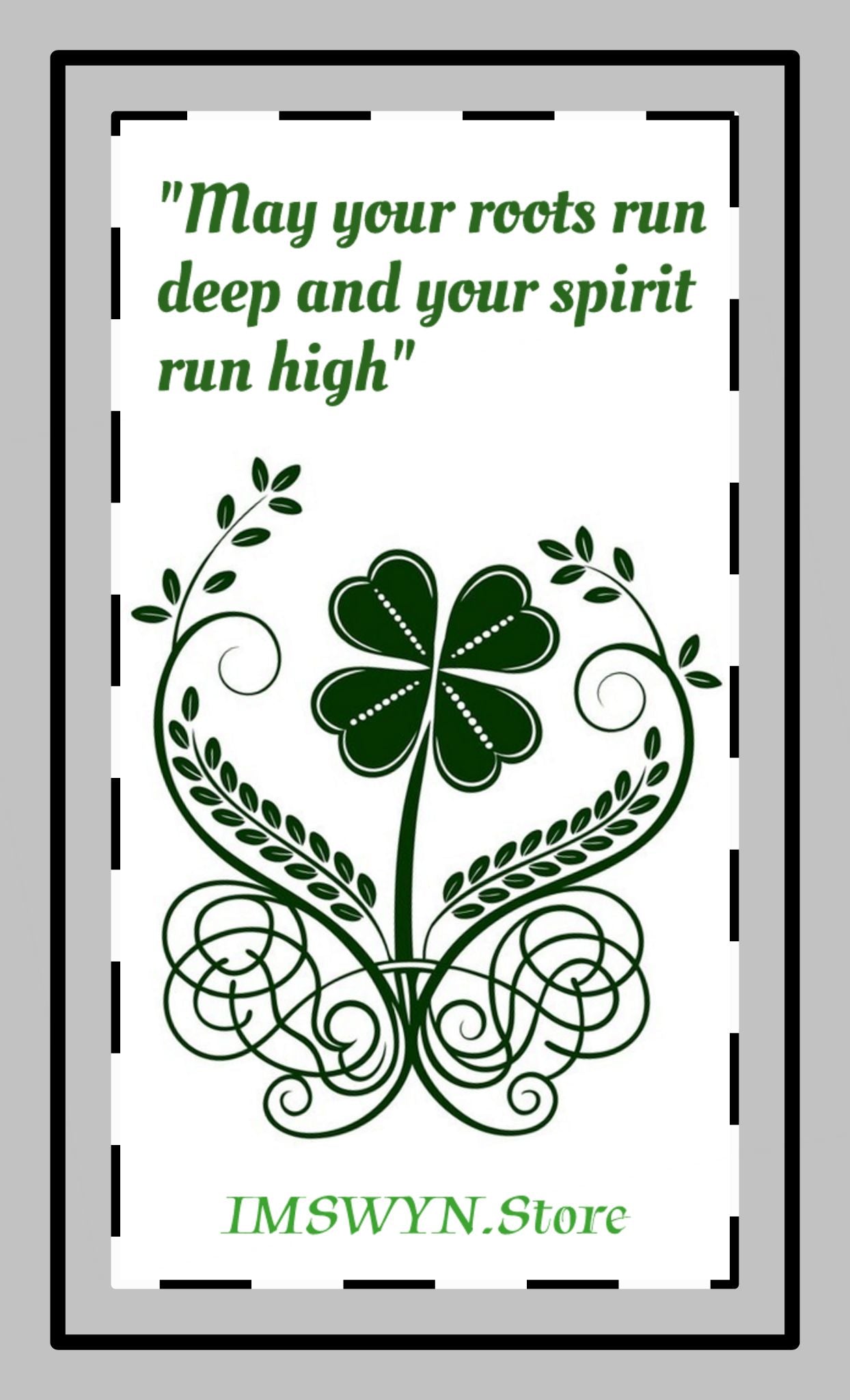 Custom Shape Magnets with Inspirational Quote - Perfect for Home Decor, Gifts, Irish Blessings, Fridge Decor, Magnetic Art